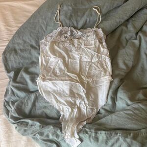 Dior Women's White Lace Bodysuit